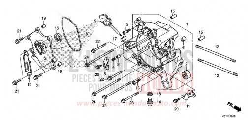 RIGHT CRANKCASE SH125ADE de 2014